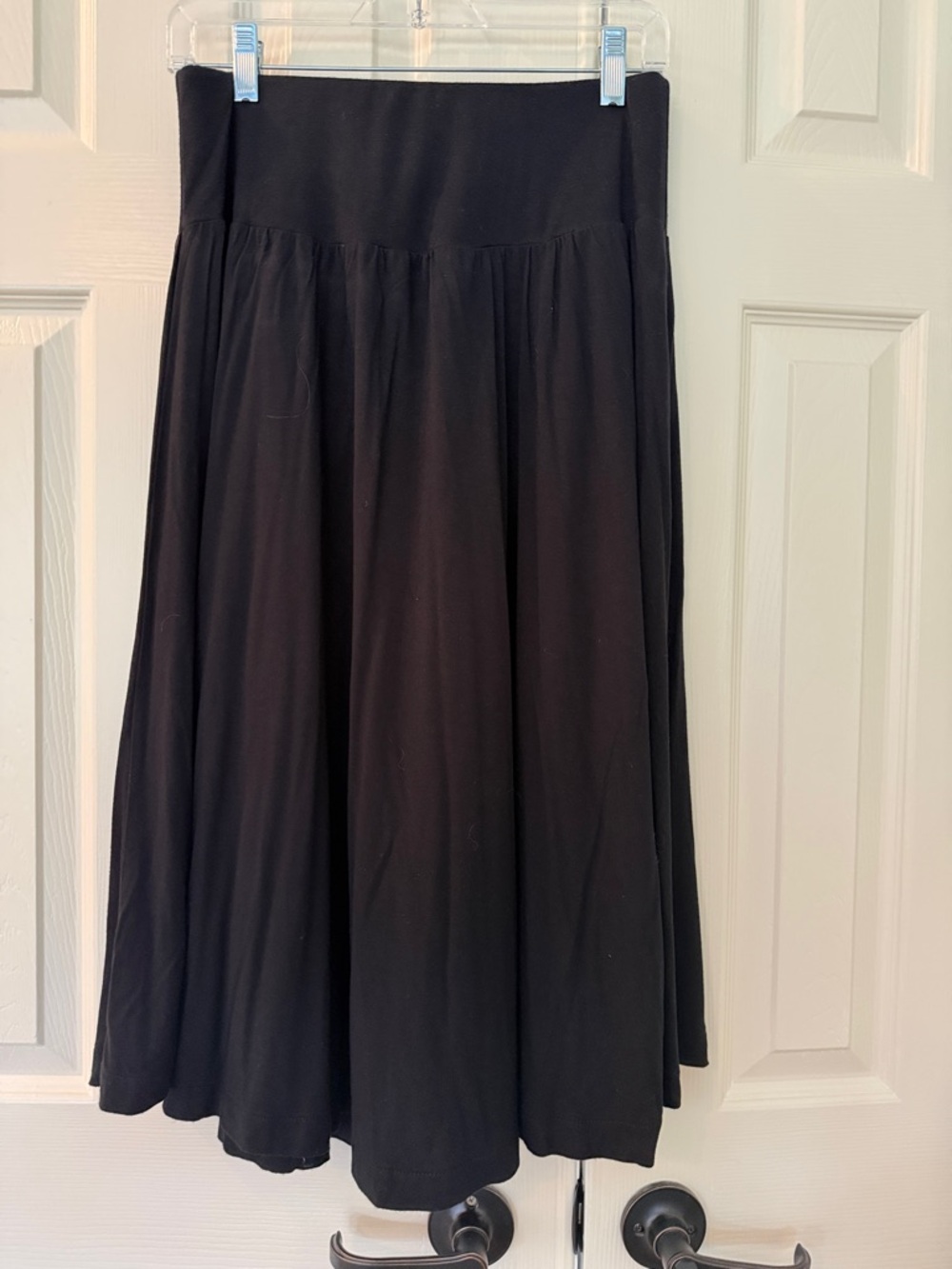 Hilary Radley Black A-Line Maxi Skirt